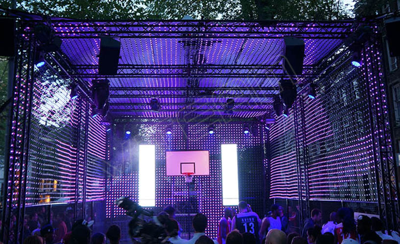 荷兰露天体育馆耐克颁布会 LED软屏MJ4-P100