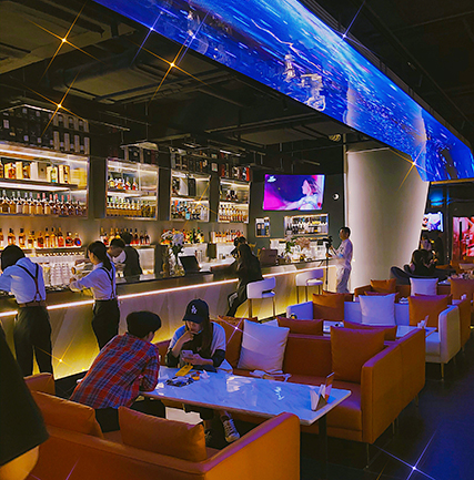 武汉Time艺术酒廊通明屏项目