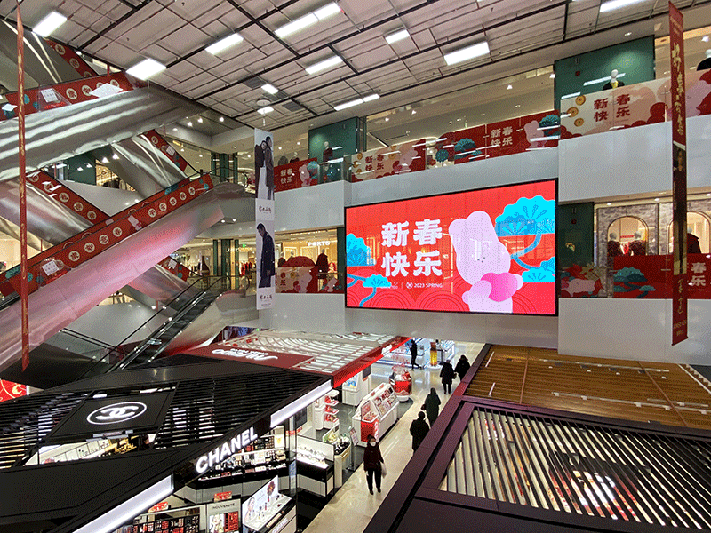 翠微百货公主坟店LED通明屏项目